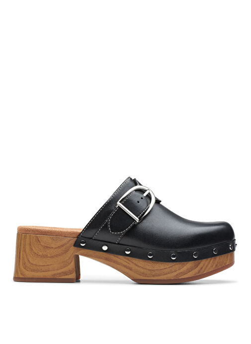 Clarks Siyah Kadın Deri Terlik 26177370 - Görsel 2