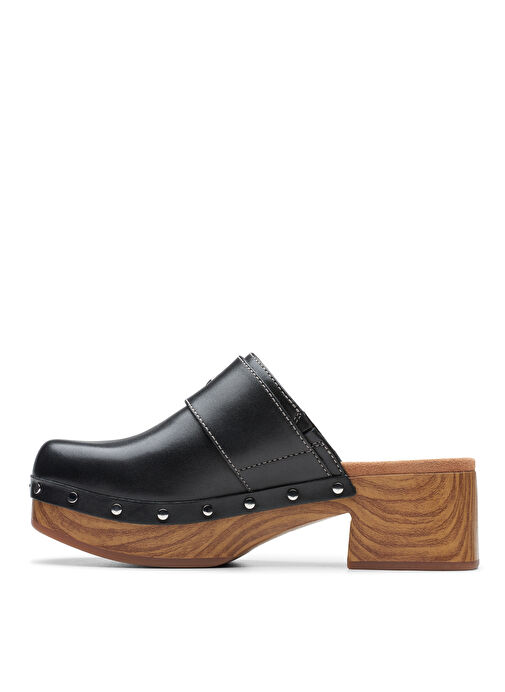 Clarks Siyah Kadın Deri Terlik 26177370 - Görsel 3