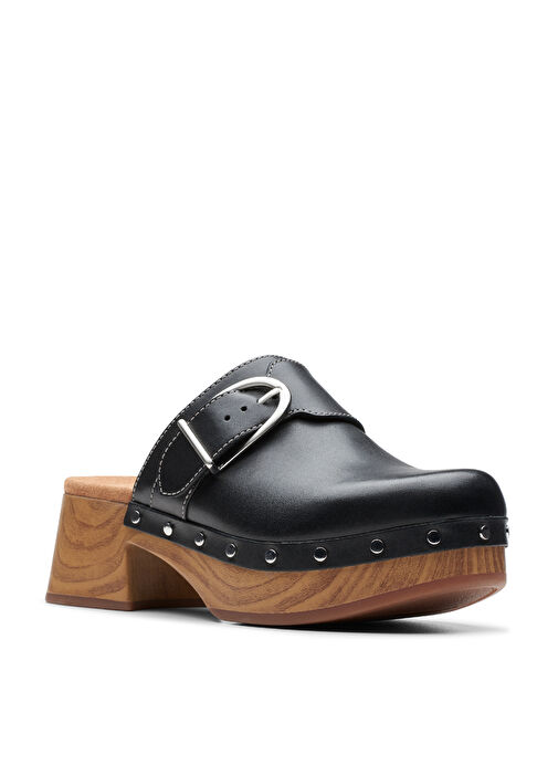 Clarks Siyah Kadın Deri Terlik 26177370 - Görsel 4