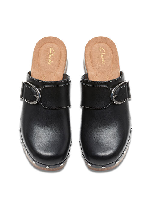 Clarks Siyah Kadın Deri Terlik 26177370 - Görsel 6