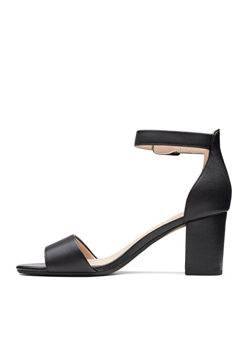 Clarks Siyah Kadın Deri Topuklu Sandalet 26140007 - Görsel 3