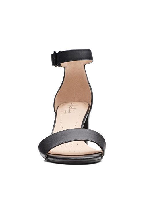 Clarks Siyah Kadın Deri Topuklu Sandalet 26140007 - Görsel 4