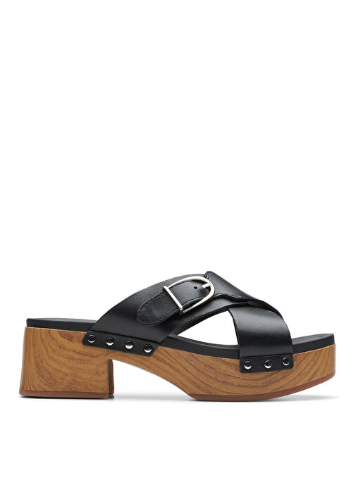Clarks Siyah Kadın Deri Sandalet 26177460 - Görsel 2