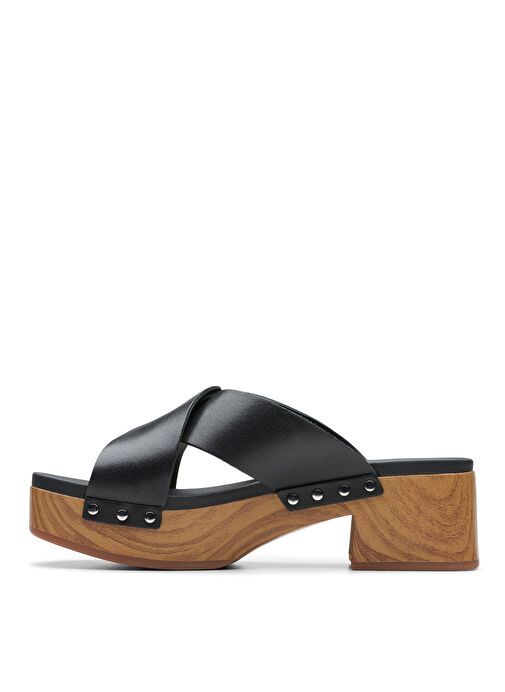 Clarks Siyah Kadın Deri Sandalet 26177460 - Görsel 3