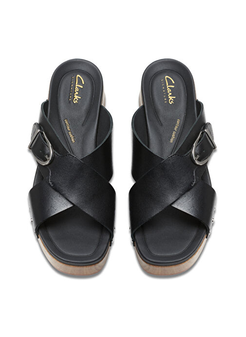 Clarks Siyah Kadın Deri Sandalet 26177460 - Görsel 6