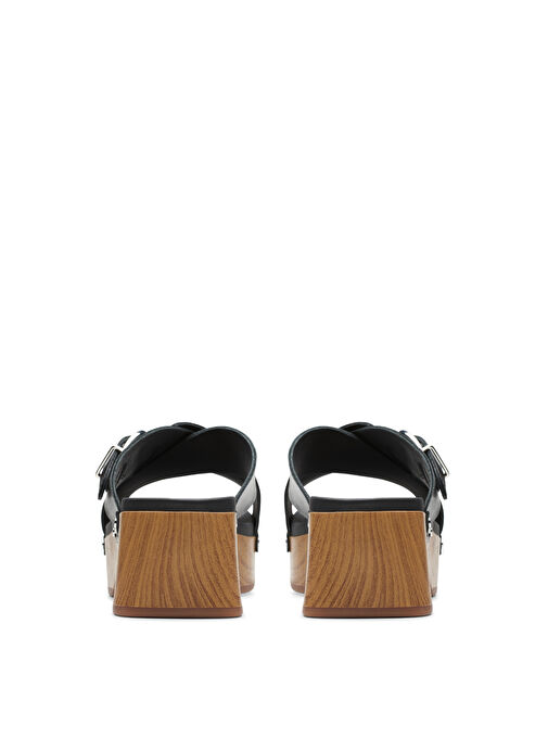 Clarks Siyah Kadın Deri Sandalet 26177460 - Görsel 7