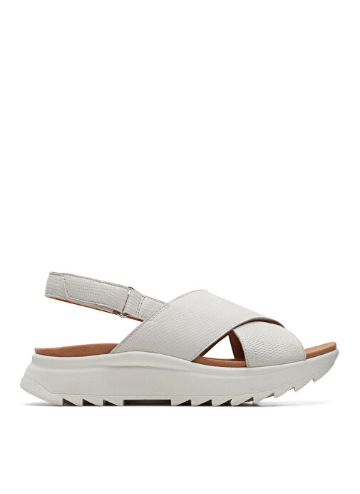 Clarks Beyaz Kadın Deri Sandalet 26171949 - Görsel 2