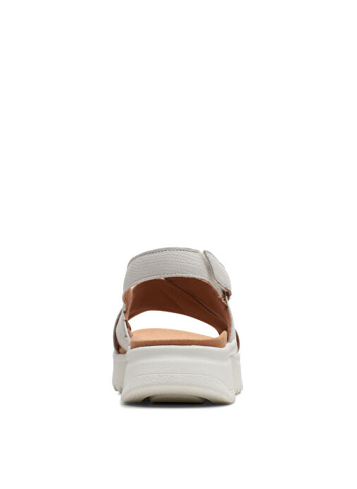 Clarks Beyaz Kadın Deri Sandalet 26171949 - Görsel 7