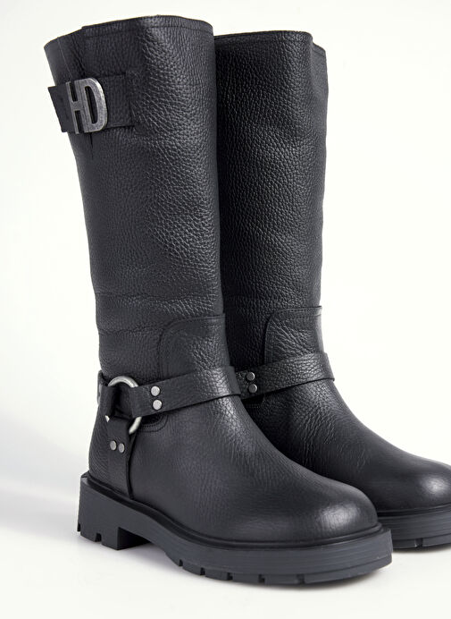 Harley Davidson Siyah Kadın Deri Çizme 026Z100068 - Görsel 6