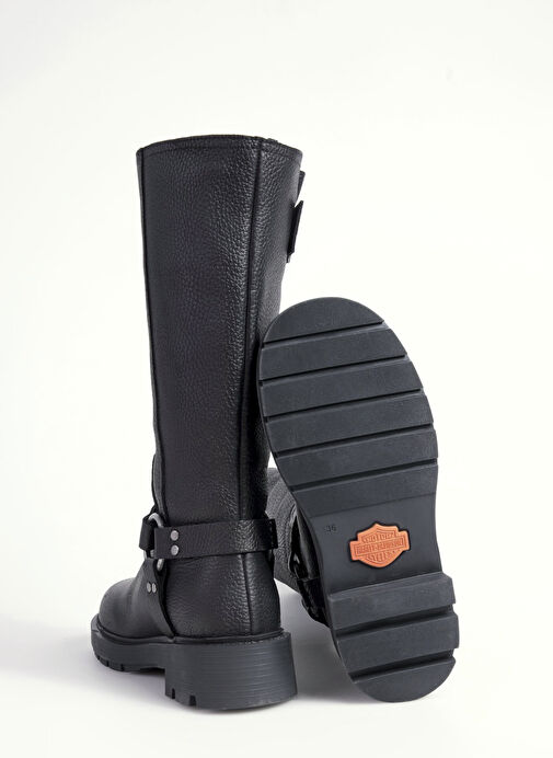 Harley Davidson Siyah Kadın Deri Çizme 026Z100068 - Görsel 5