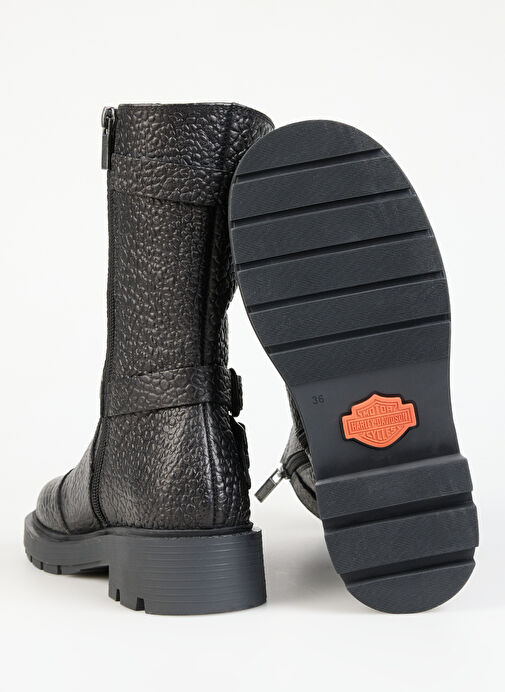 Harley Davidson Siyah Kadın Deri Çizme 026Z100067 - Görsel 5