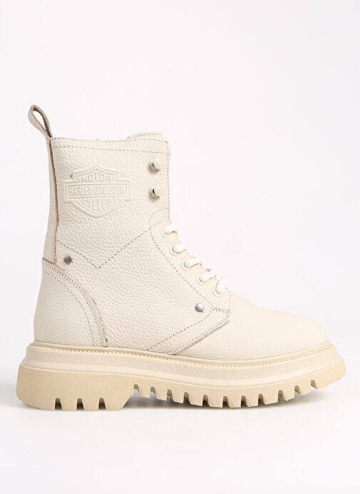 Harley Davidson Bej Kadın Deri Bot 026Z100029 - Görsel 2