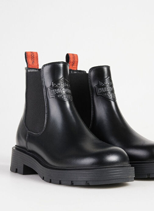 Harley Davidson Siyah Kadın Deri Bot 026Z100076 - Görsel 6