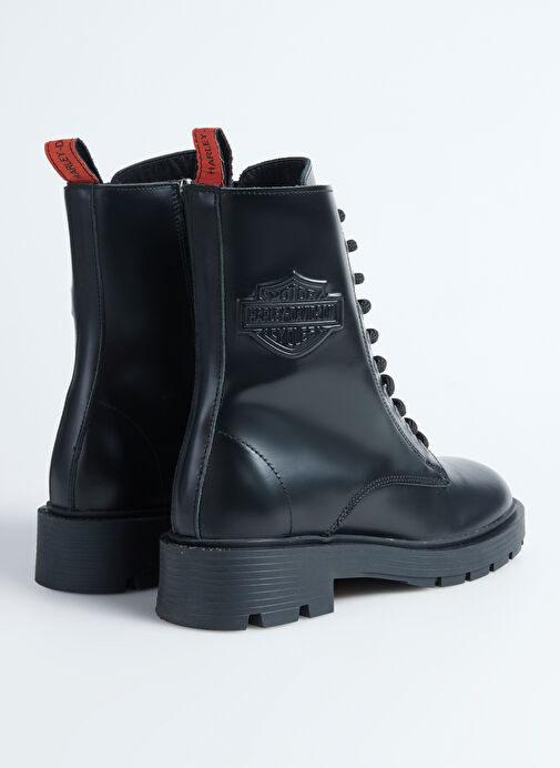 Harley Davidson Siyah Kadın Deri Bot 026Z100077 - Görsel 4