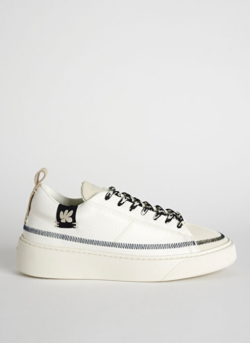 Bonamaso Ekru Doğal Kauçuk + Vegan Deri Erkek Sneaker Antonio - Gardenia - Görsel 2