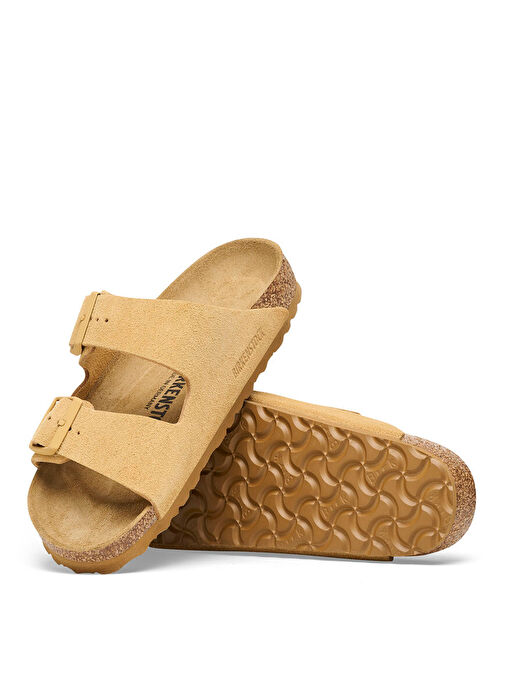 Birkenstock Krem Erkek Süet Terlik ARIZONA - Görsel 3