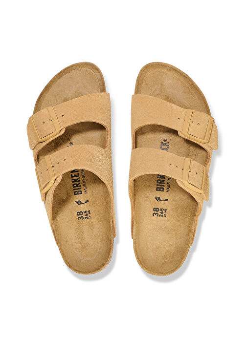 Birkenstock Krem Erkek Süet Terlik ARIZONA - Görsel 4