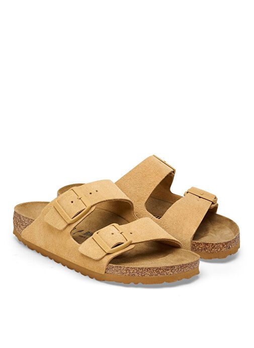Birkenstock Krem Erkek Süet Terlik ARIZONA - Görsel 5