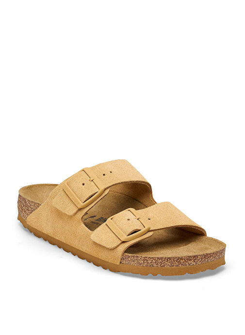 Birkenstock Krem Erkek Süet Terlik ARIZONA - Görsel 6