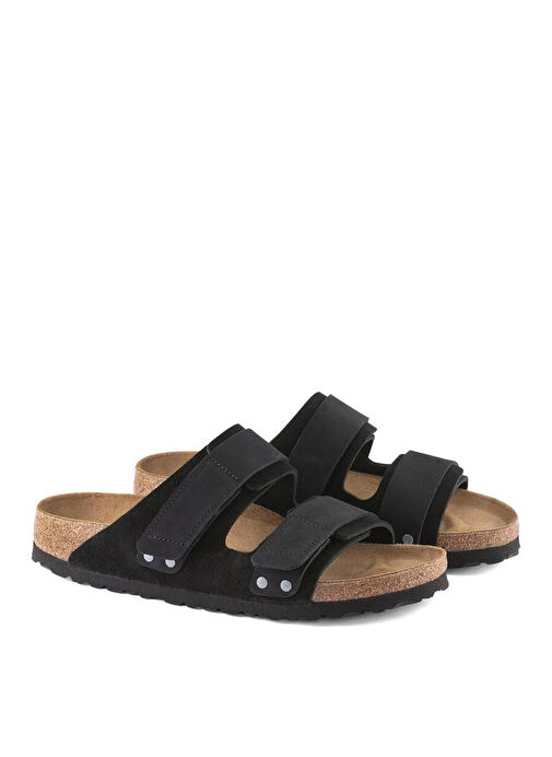 Birkenstock Siyah Erkek Süet Terlik UJI - Görsel 5