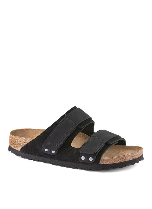 Birkenstock Siyah Erkek Süet Terlik UJI - Görsel 6