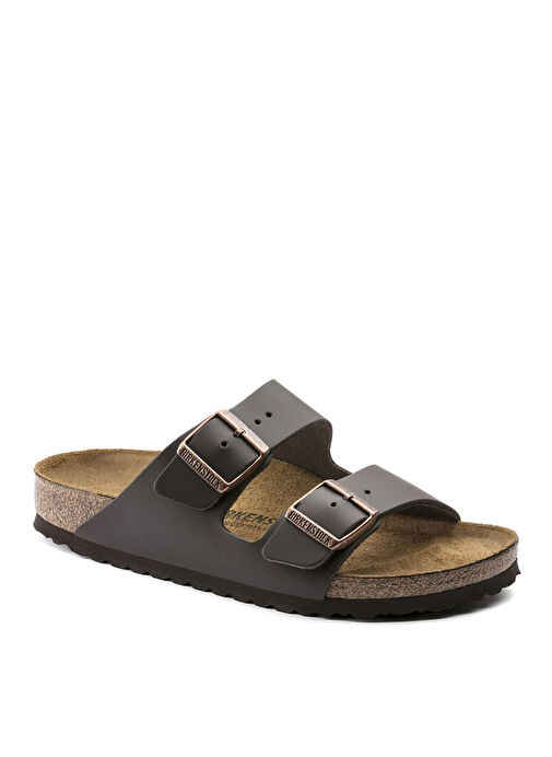 Birkenstock Koyu Kahverengi Erkek Deri Terlik ARIZONA - Görsel 6