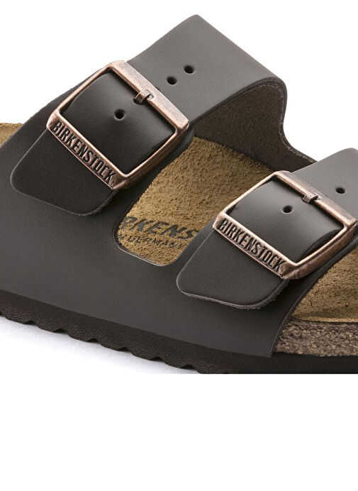 Birkenstock Koyu Kahverengi Erkek Deri Terlik ARIZONA - Görsel 7