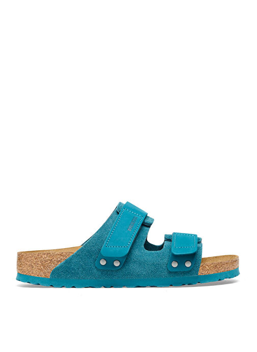 Birkenstock Turkuaz Erkek Süet Terlik UJI - Görsel 2