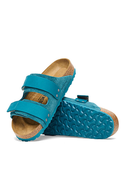 Birkenstock Turkuaz Erkek Süet Terlik UJI - Görsel 3