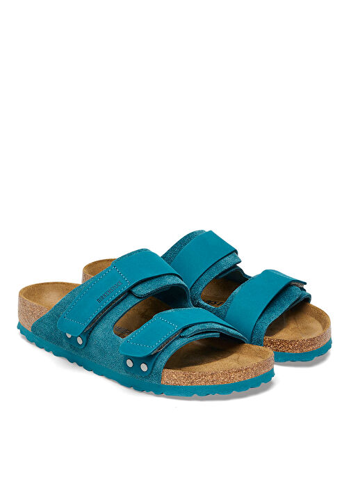 Birkenstock Turkuaz Erkek Süet Terlik UJI - Görsel 5