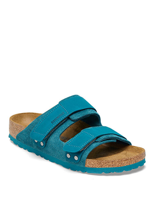 Birkenstock Turkuaz Erkek Süet Terlik UJI - Görsel 6