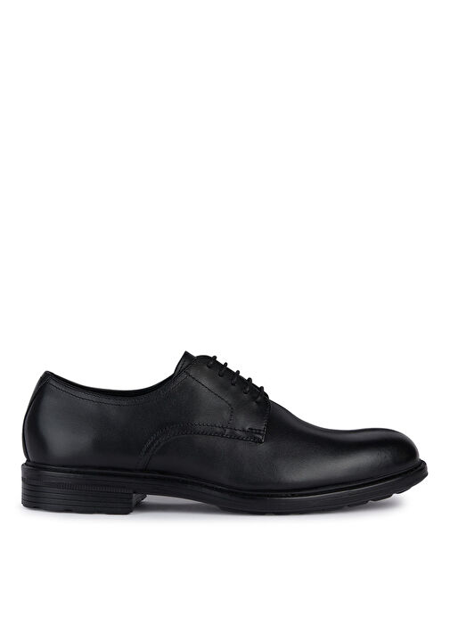 Geox Siyah Erkek Deri Klasik Ayakkabı U WALK PLEASURE B - Görsel 2