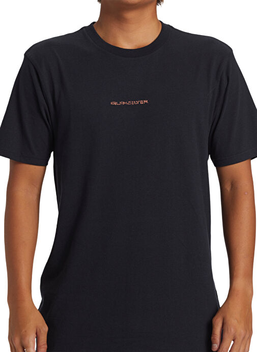 Quiksilver Siyah Erkek O Yaka Baskılı T-Shirt AQYZT09539_SURF SAFARI MOE