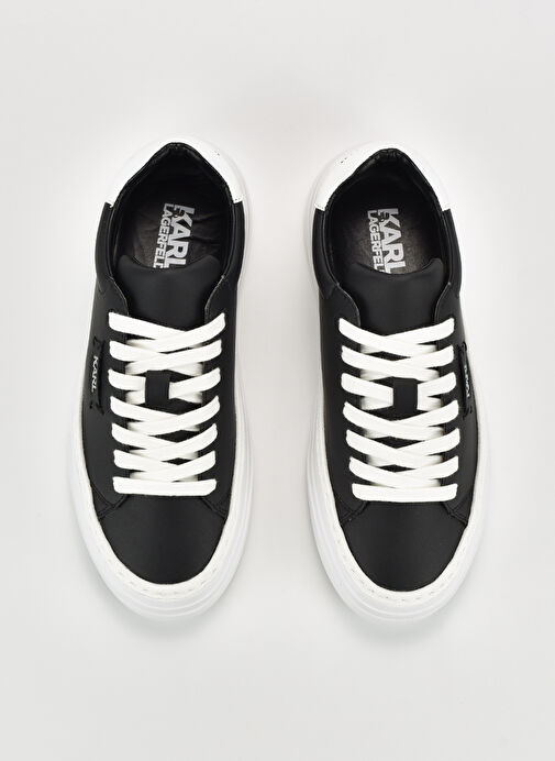 Karl Lagerfeld Siyah-Beyaz Kadın Sneaker KL63420 E00 - Görsel 4