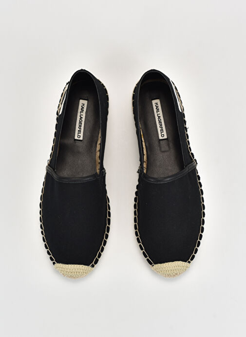 Karl Lagerfeld Siyah-Beyaz Kadın Espadril KL80111N 900 - Görsel 4