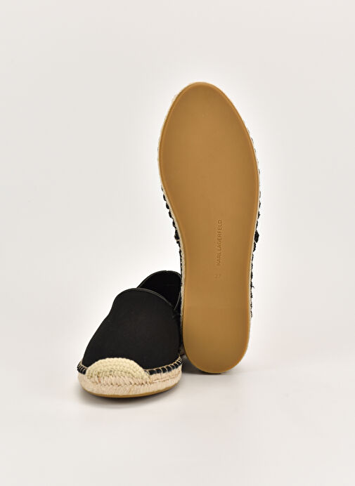 Karl Lagerfeld Siyah-Beyaz Kadın Espadril KL80111N 900 - Görsel 6