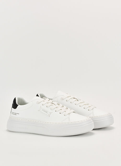 Karl Lagerfeld Beyaz-Siyah Kadın Sneaker KL63420 E11 - Görsel 3