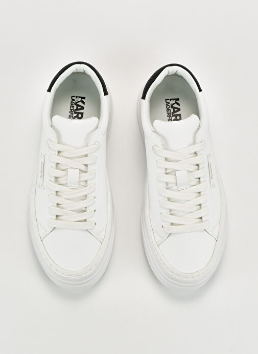 Karl Lagerfeld Beyaz-Siyah Kadın Sneaker KL63420 E11 - Görsel 4
