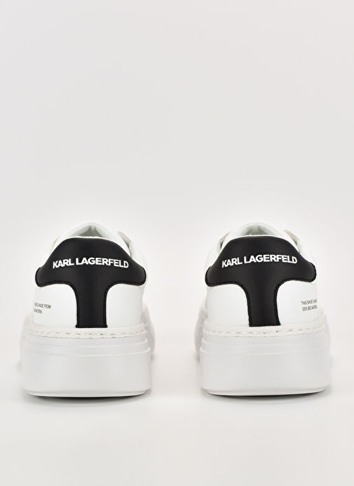 Karl Lagerfeld Beyaz-Siyah Kadın Sneaker KL63420 E11 - Görsel 5