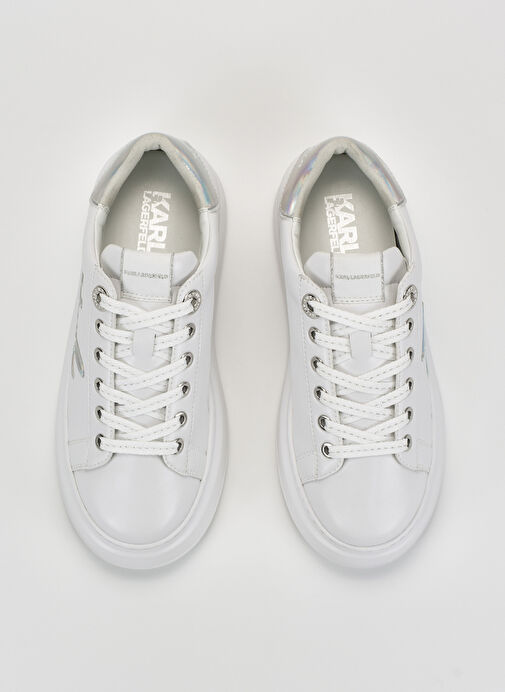 Karl Lagerfeld Beyaz Kadın Deri Sneaker KL63510A 01S - Görsel 4