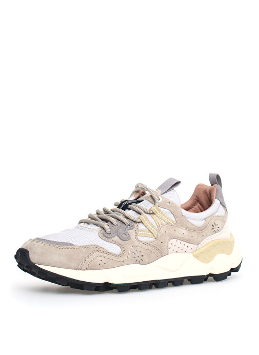Flower Mountain Bej-Gri Erkek nubuk Sneaker YAMANO 3 UNI-2D78 - Görsel 4