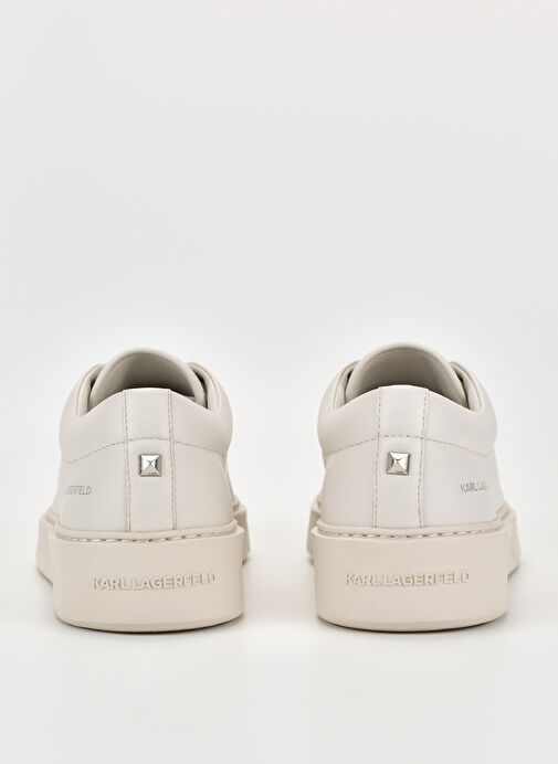 Karl Lagerfeld Beyaz Erkek Deri Sneaker FLINT Lace Lo Lthr - Görsel 5
