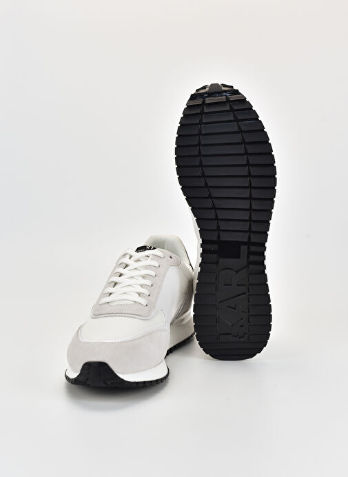 Karl Lagerfeld Beyaz-Siyah Erkek deri Sneaker VELOCITOR II Karl NFT Lo Lace - Görsel 6