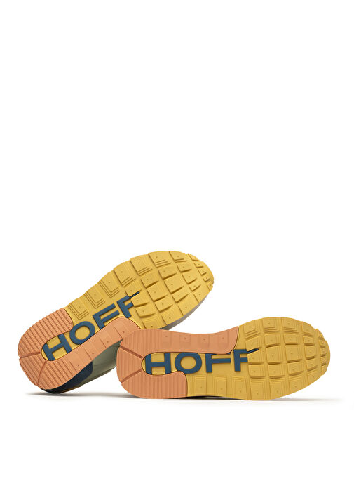Hoff Haki-Sarı Erkek deri Sneaker MARATHON - Görsel 4