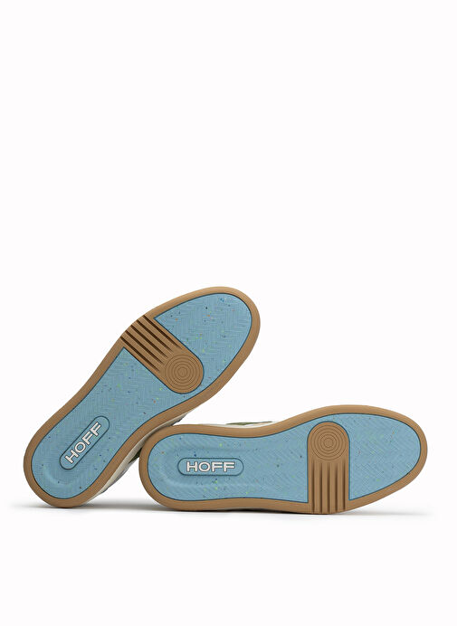 Hoff Beyaz-Gri Erkek Deri Sneaker CAIROLI - Görsel 4
