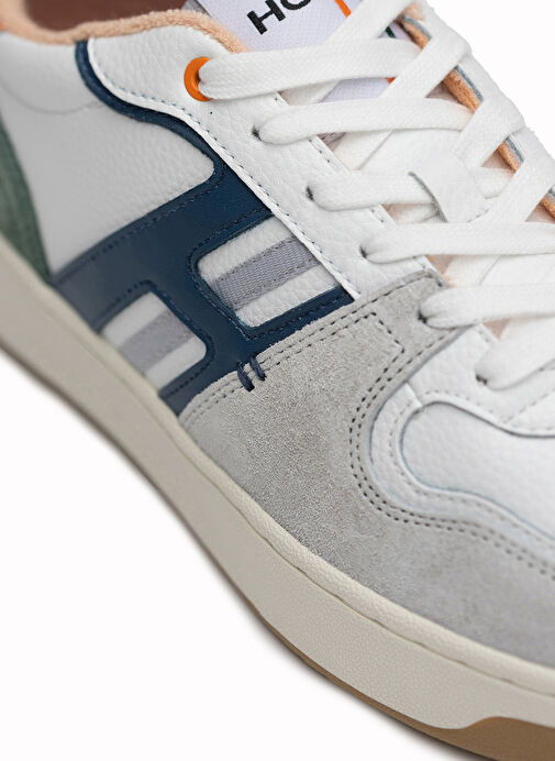 Hoff Beyaz-Çok Renkli Erkek Deri Sneaker METROPOLE - Görsel 6
