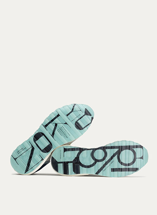 Hoff Açık Mavi-Sarı Erkek süet Sneaker YUKON - Görsel 4