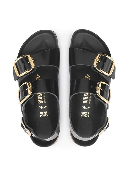 Birkenstock Siyah Kadın Deri Sandalet MILANO - Görsel 4