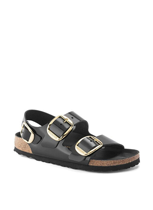 Birkenstock Siyah Kadın Deri Sandalet MILANO - Görsel 6