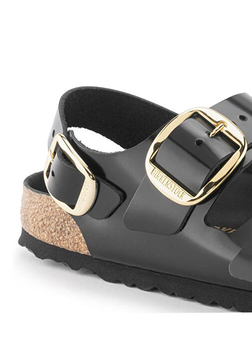 Birkenstock Siyah Kadın Deri Sandalet MILANO - Görsel 7